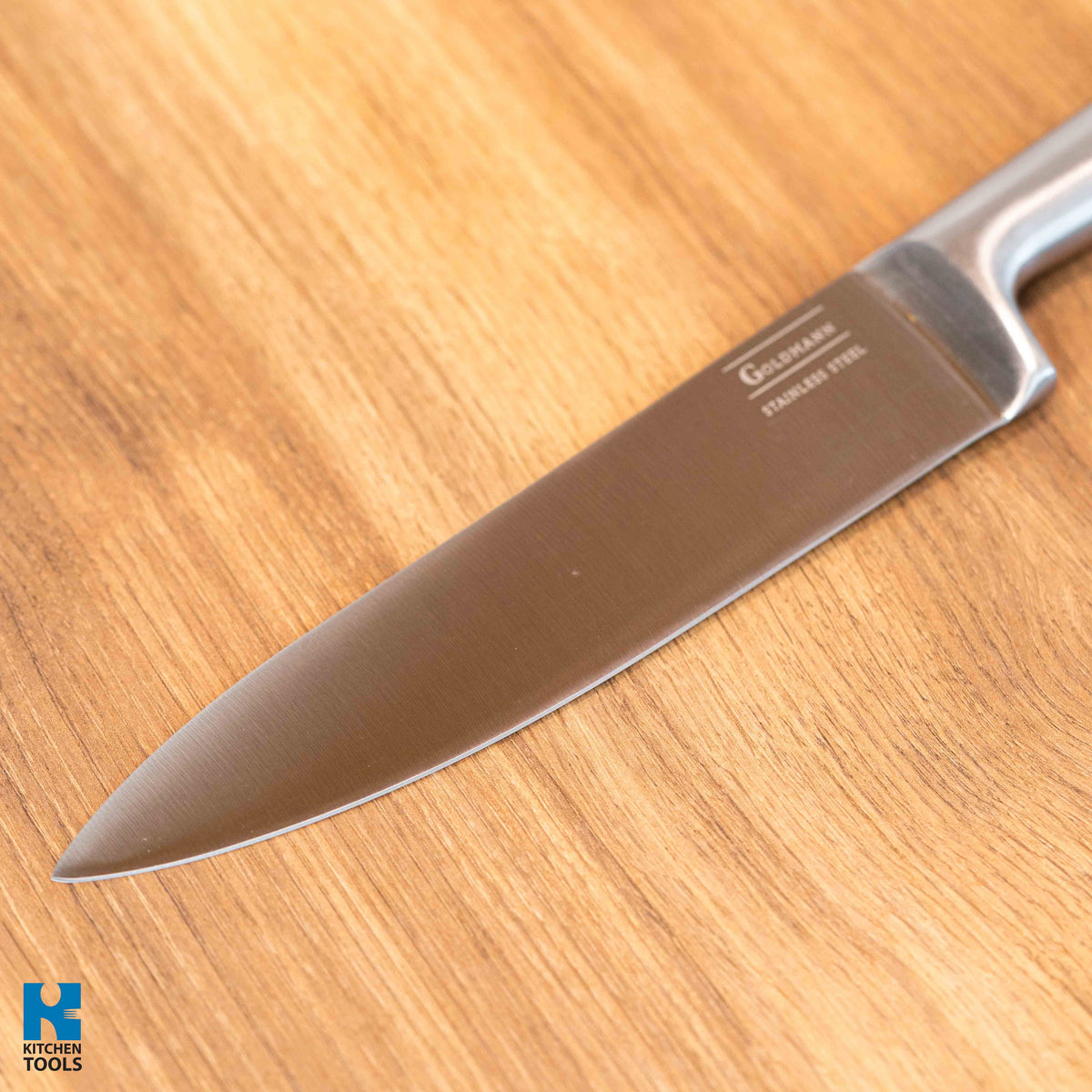 Cutitul bucatarului din otel inoxidabil, 2.5mm grosimea lamei, 20.3cm lungime, Goldmann