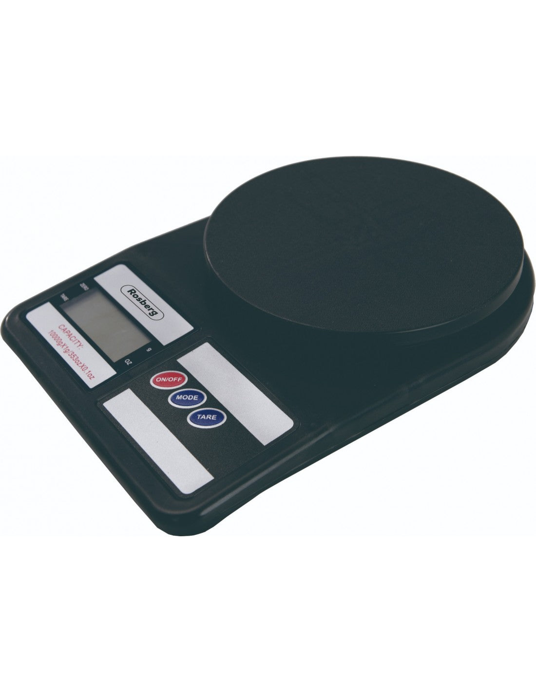 Cantar de bucatarie, 7kg, LCD, prezie 1g, functie TARE, Rosberg, negru