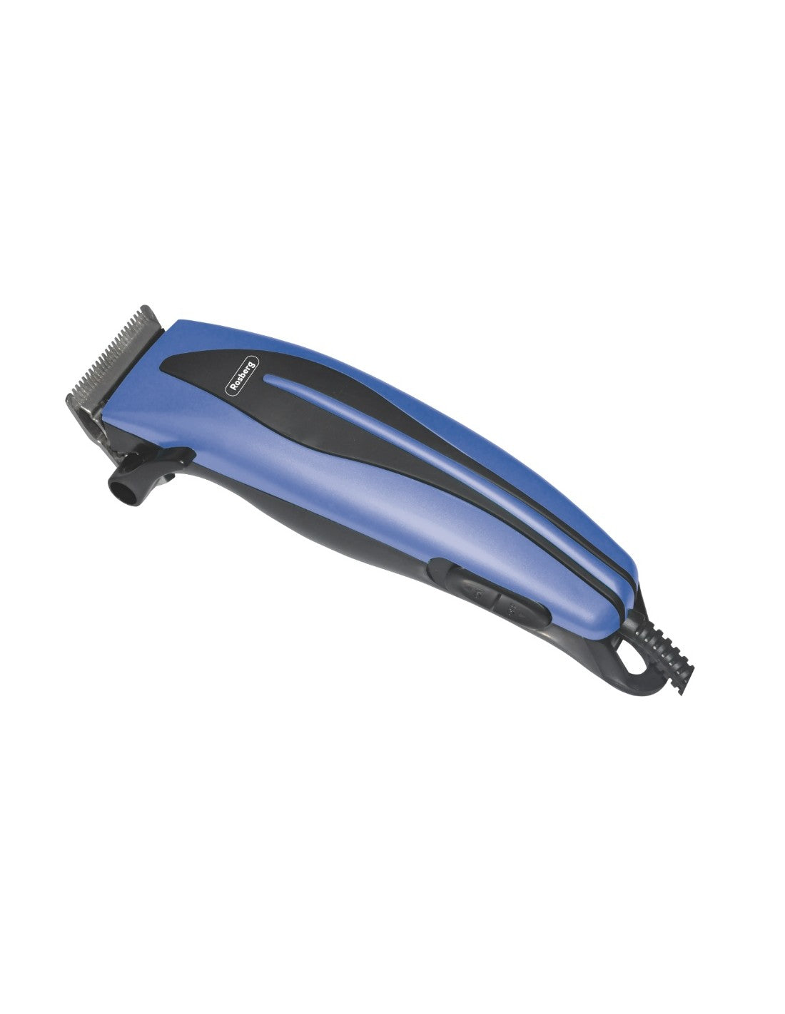 Masina de tuns + trimmer nas, 10W, 4 piepteni, trimmer cu baterie, Rosberg, albastra