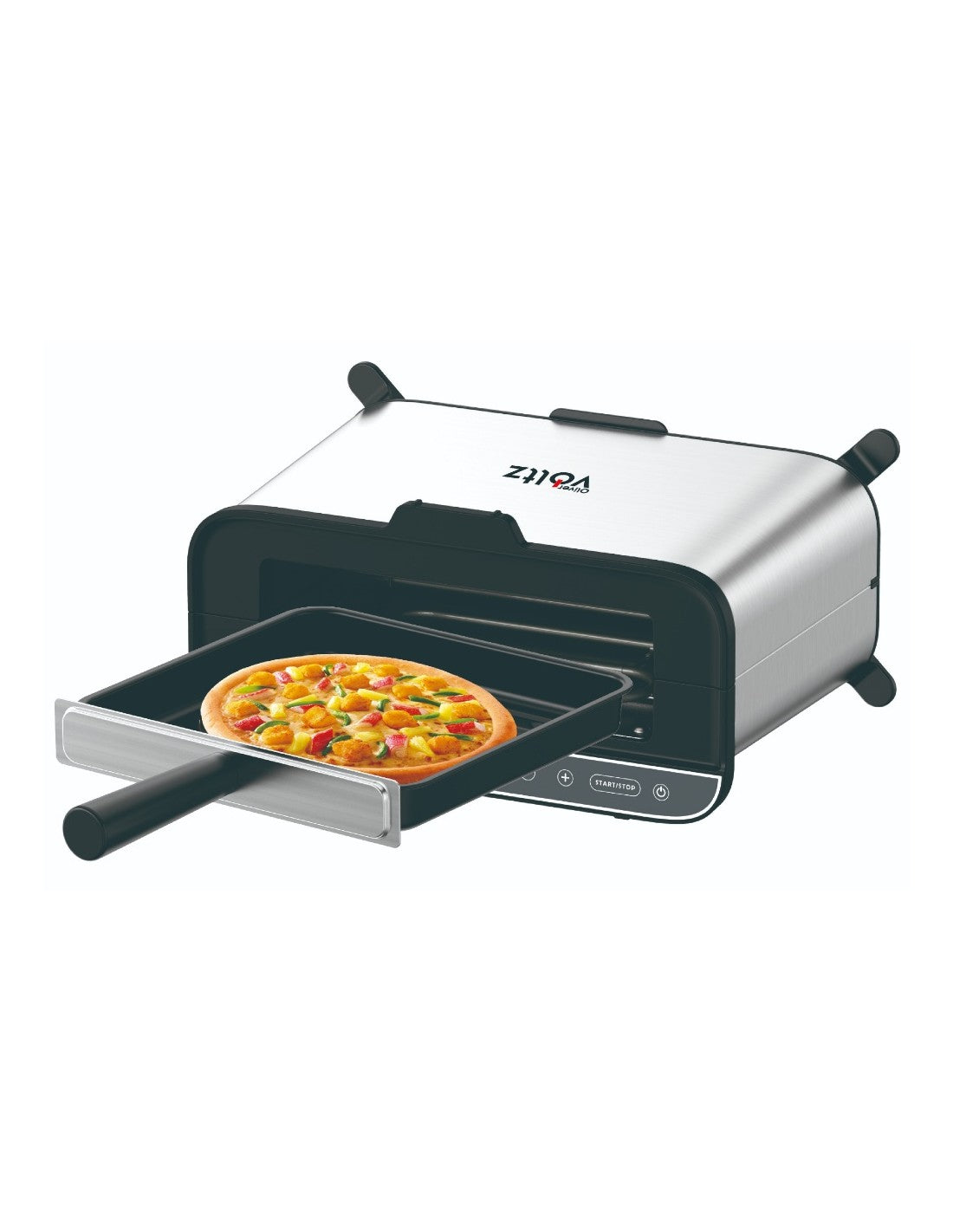 Grill electric 4 in 1 multifunctional, Toast/Grill/Cuptor/BBQ, 1700W, antiaderent, inox, Oliver Voltz