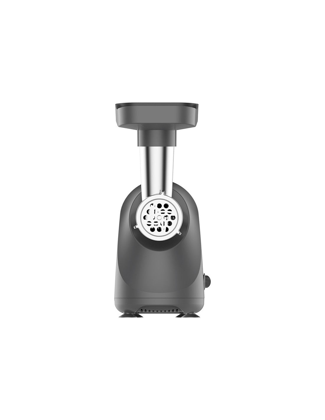 Masina de tocat carne/bulion, 2 functii, 2 site, 800W, functie Reverse, silentioasa, Oliver Voltz, gri